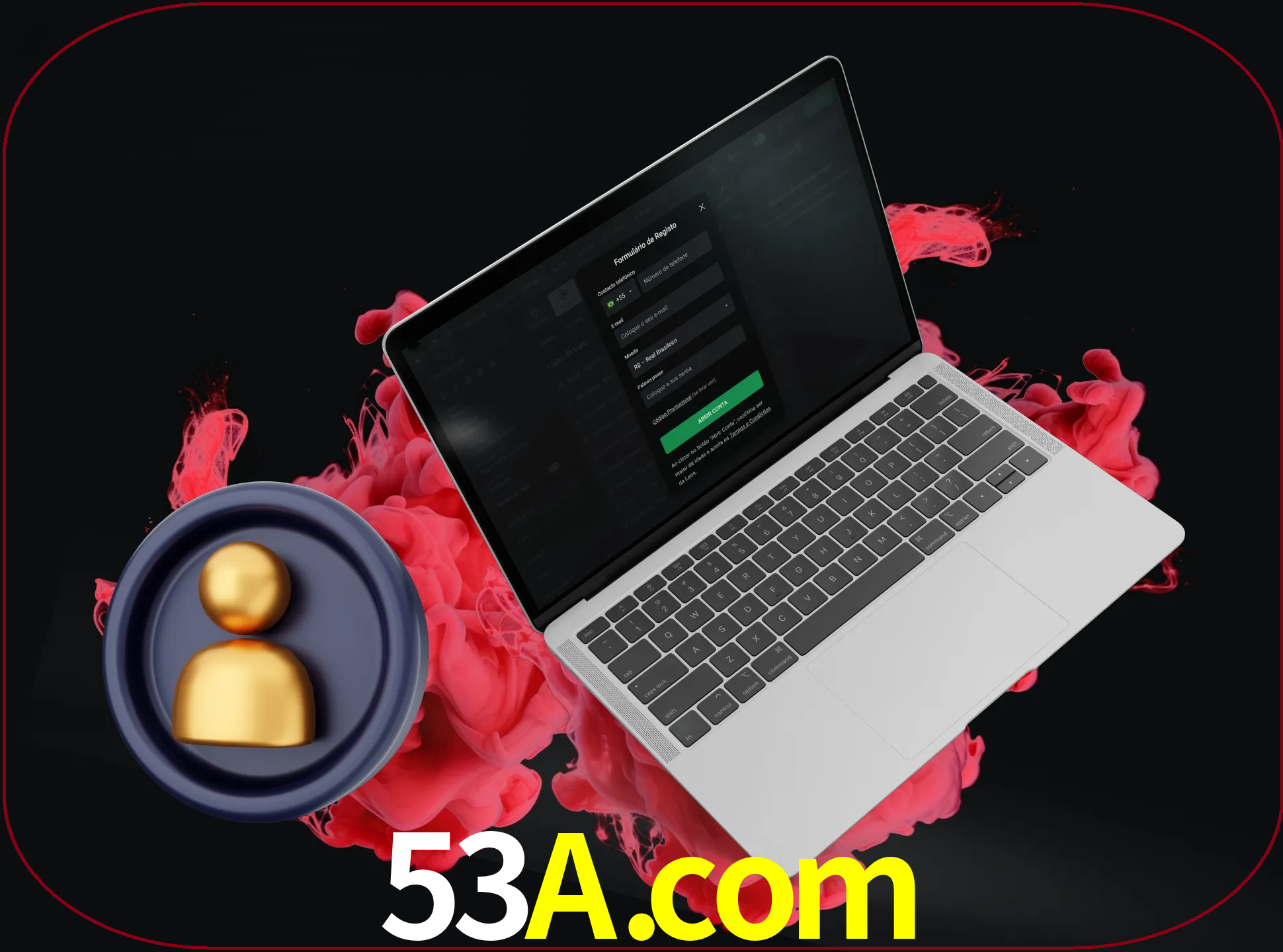 No cabeçalho do site 53a, clique no botão que o levará a um formulário especial onde terá de introduzir as suas informações actuais.